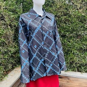 Vintage Capri Polyester Button Down